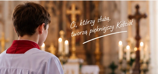Wizualizacja: ministrant w kościele